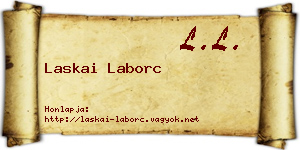 Laskai Laborc névjegykártya
